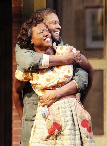 Broaday.com Denzel Washington and Viola Davis in the 2010 stage production of "Fences".